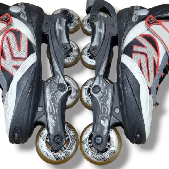 K2 EXO Inline Skates Size 11 Men's K2 EXO 108007 ABEC 5 Bearings 78mm/80a Wheels - Picture 7 of 14